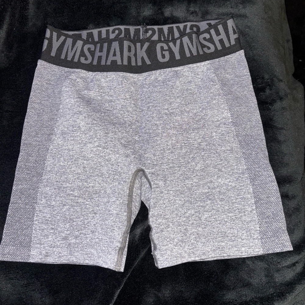 Gymshark Gray and Black Bike Shorts